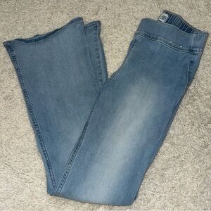 Abercrombie Kids High-rise Pull On Flare Denim Girls Size 11/12 Regular